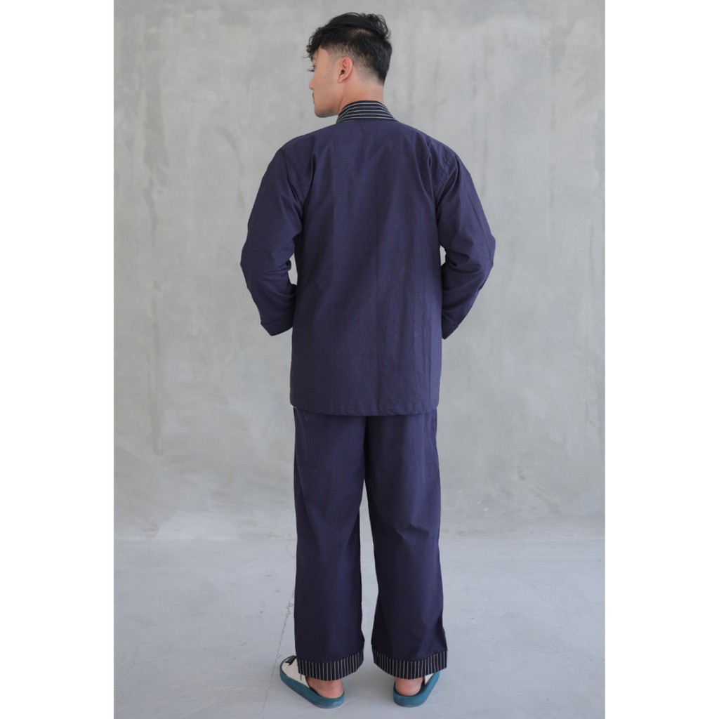 SHIROSHIMA Nandika Outer Jaket Blue Batik