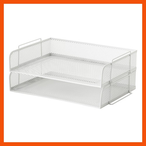 

Tempat Penyimpanan Surat File Kertas Dronjons Steel White Letter Tray