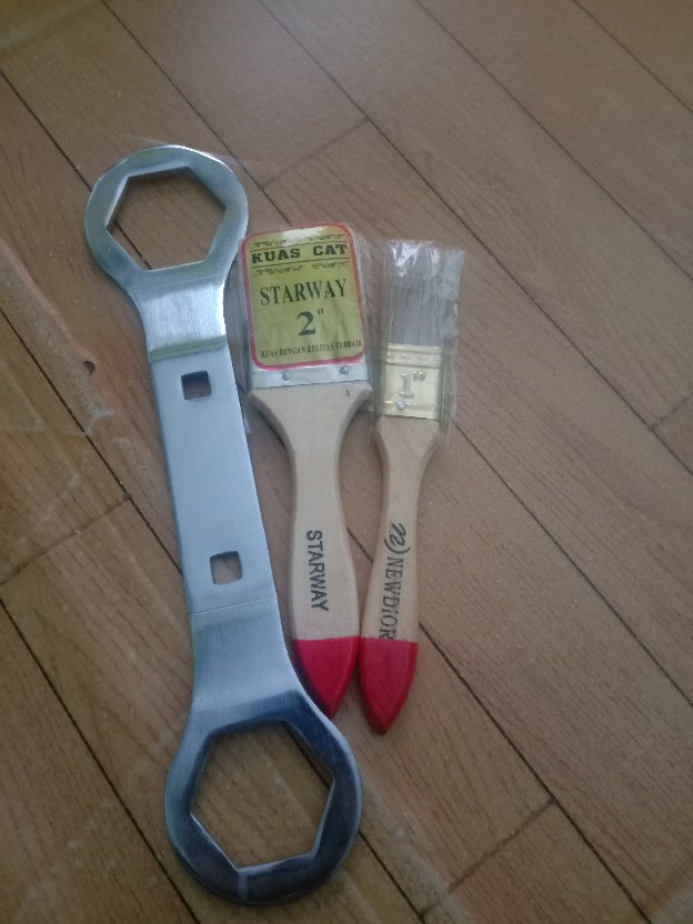 Kuas Cat Tembok Putih 1” Kuas Vernish Kuas Pernis 1 Inch