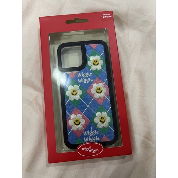 Smile We Love Argyle Check - Wiggle Wiggle Embrodery Iphone Case 12/12Pro