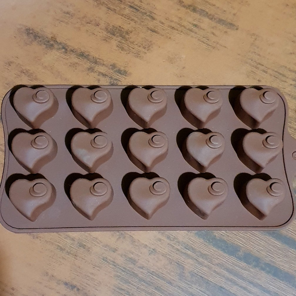 Cj Cetakan Silikon Coklat Puding Mini Style Heart