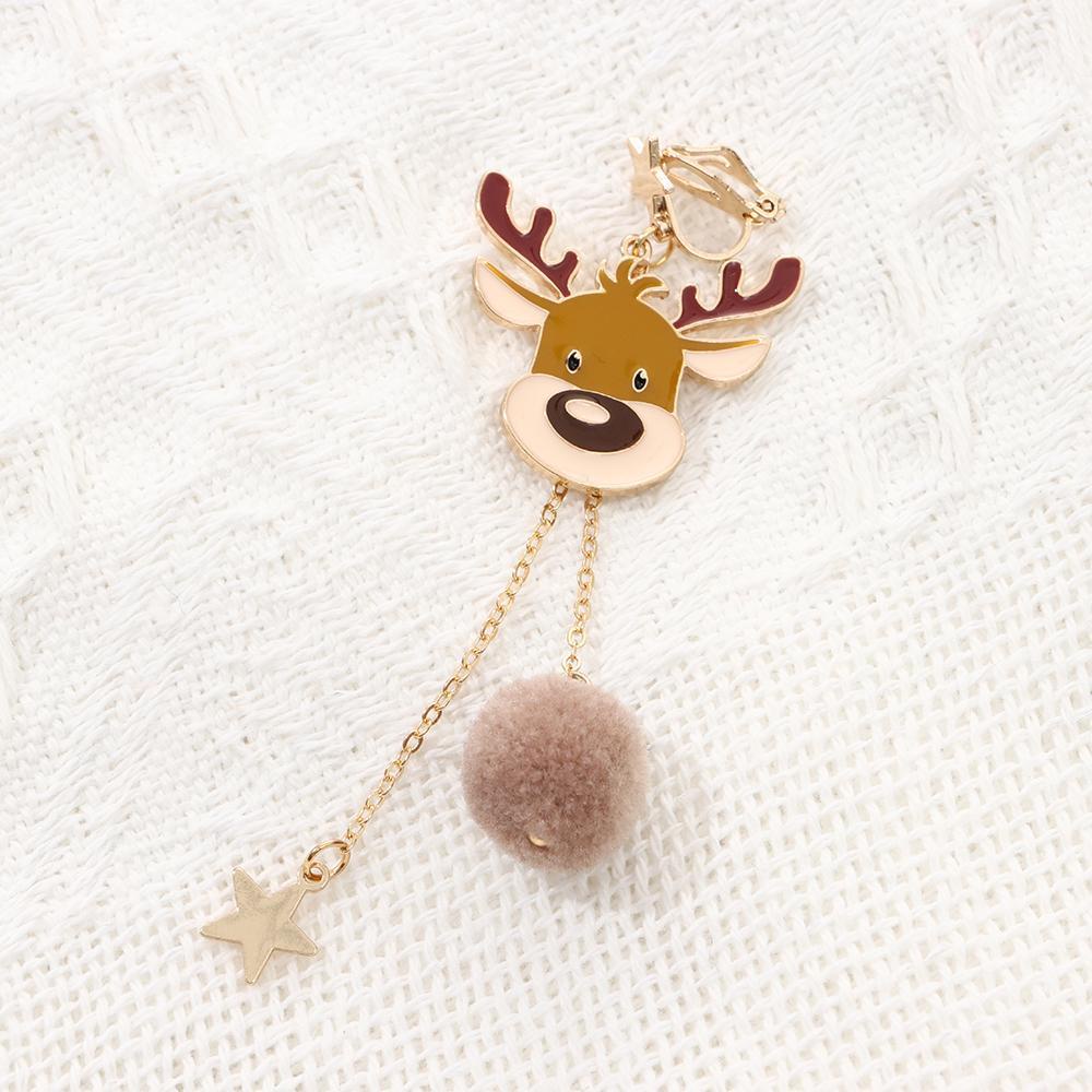 Top Natal Elk Anting Anting Perhiasan Fashion Xmas Kupu-Kupu Simpul Anting-Anting