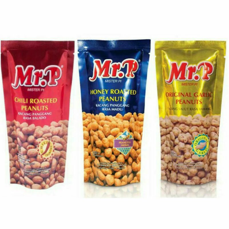 

MR P kacang 80gr all variant.