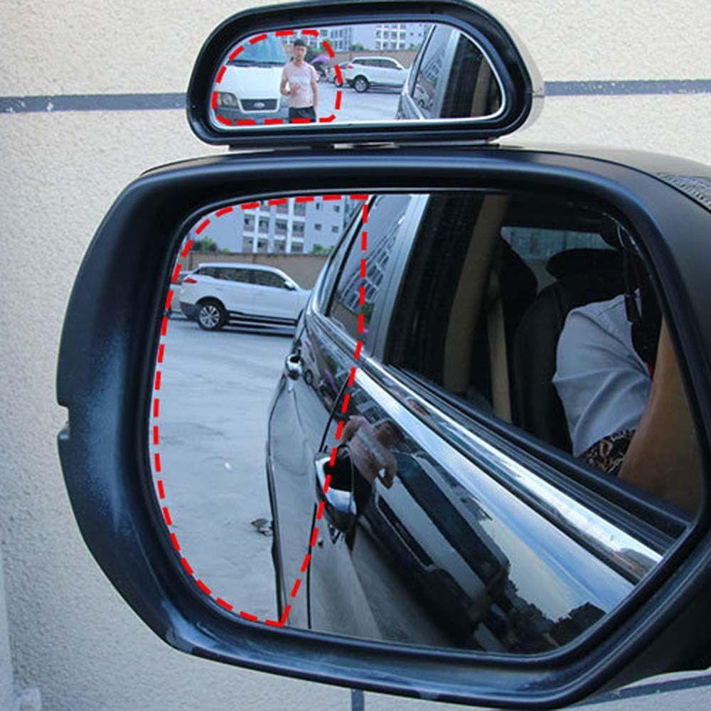 Lanfy Mobil Bolak Balik Tambahan Cermin 360derajat Adjustable Aksesoris Mobil Kaca Spion Cembung Mobil Persegi Panjang Parkir Tambahan Blind Spot Mirror