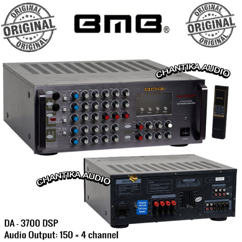 Amplifier Bmb Da 3700 Dsp Original Ampli Karaoke Digital 150 watt X4