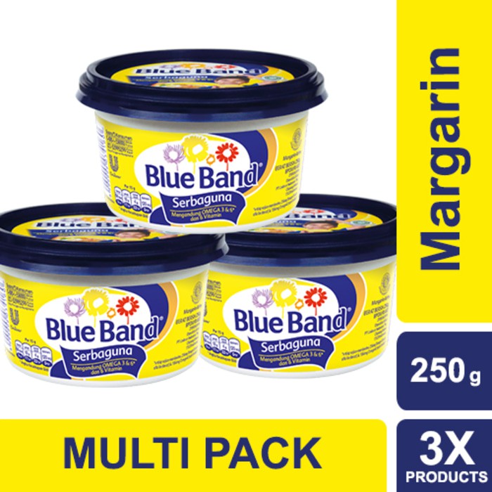 

Blue Band Serbaguna Margarin 250g Multi Pack Unilever