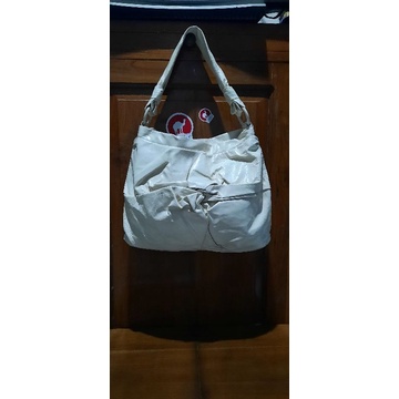tas bahu ( shoulder bag) kulit asli brand tomboy wiz lengkap tag, tas monza