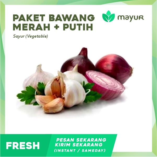 

Bawang Merah + Bawang Putih / Pack Rp 5000