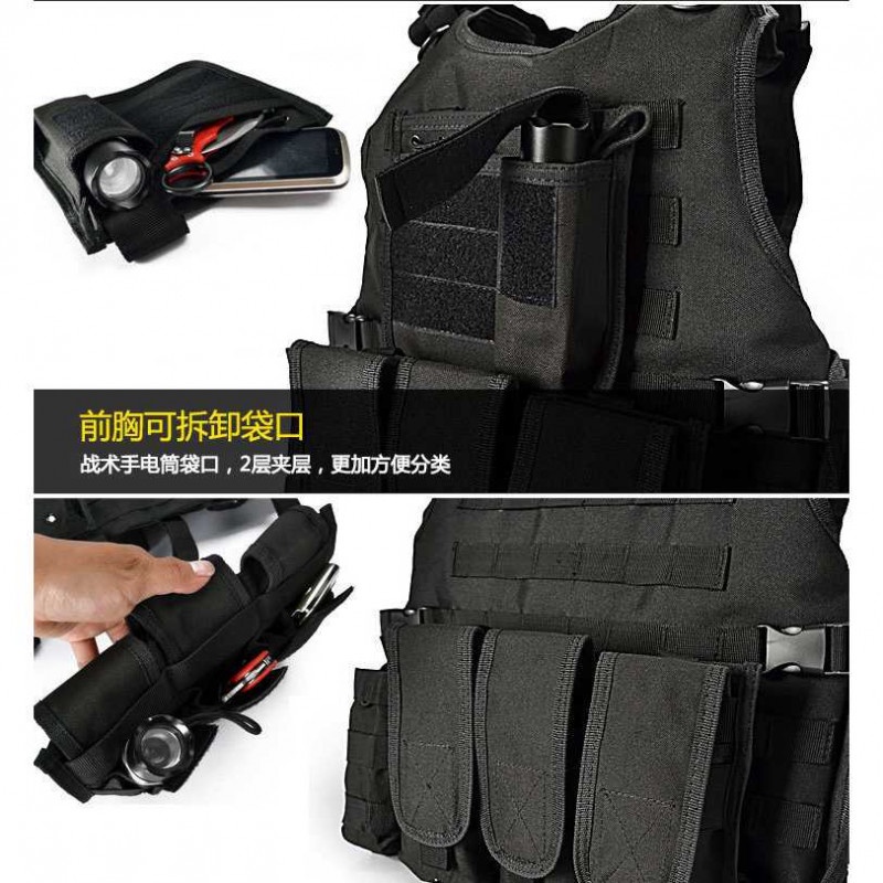 Rompi Pelindung Airsoft Outdoor Multi Slot Tactical Vest Combat Pocket