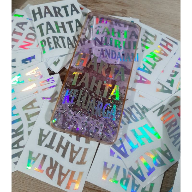 

STIKERNAMAhologramcstom(jepang,cina,dll)min5pcs