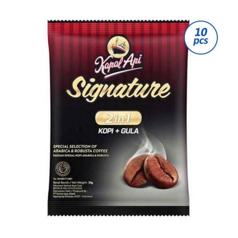 

Kapal Api Signature 2In1 Bubuk Kopi 10 x 25g