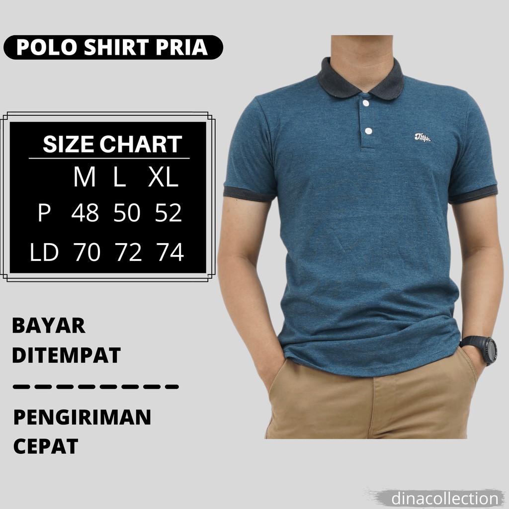 kaos kerah pria / baju kaos kerah pria