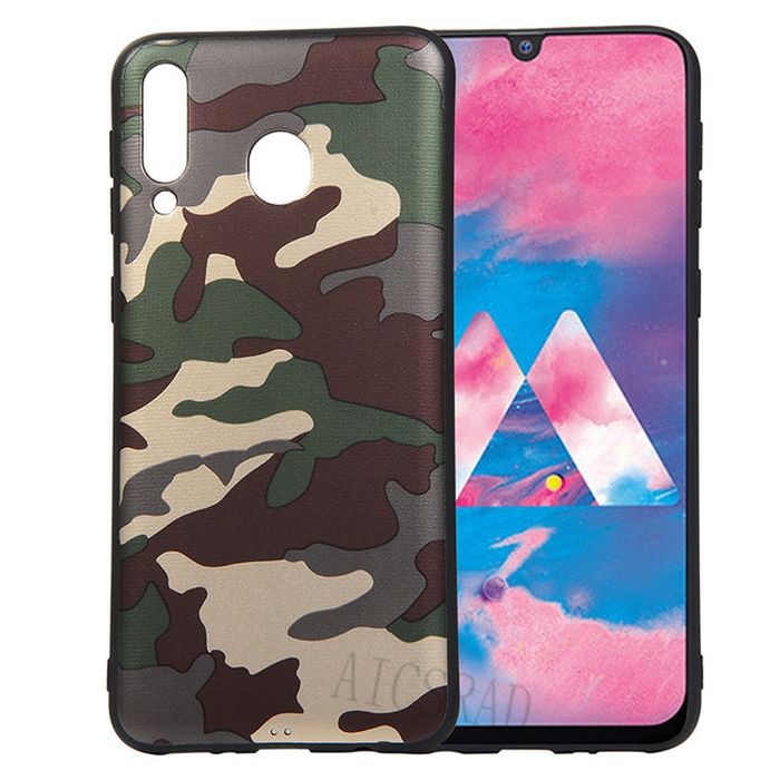 Samsung A20 A30 A50 A70 Soft Case Army Camouflage