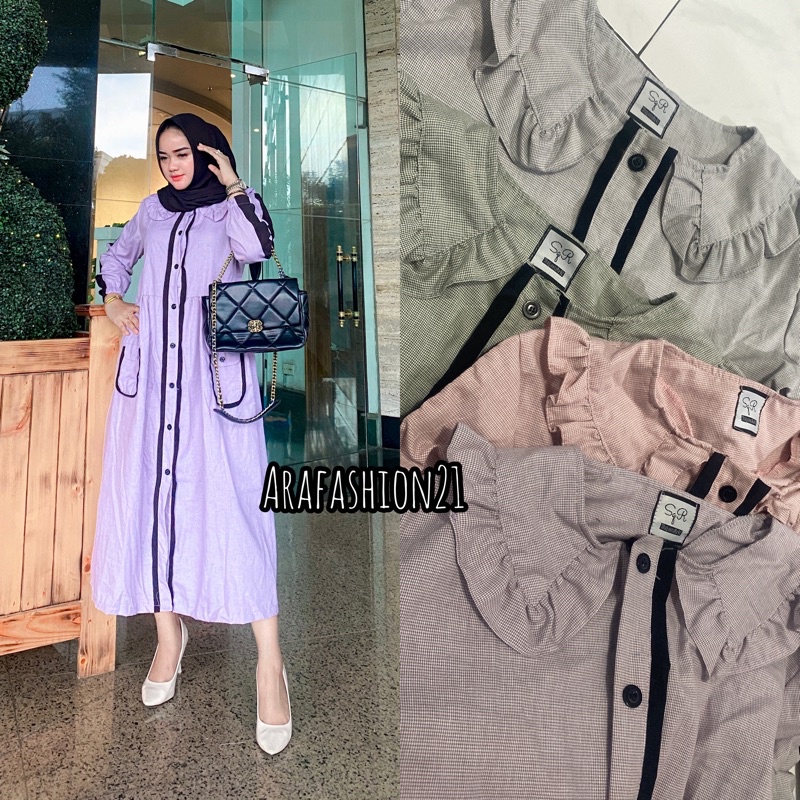 Midi Dress Shaqueenara By TRQ (Best Seller)