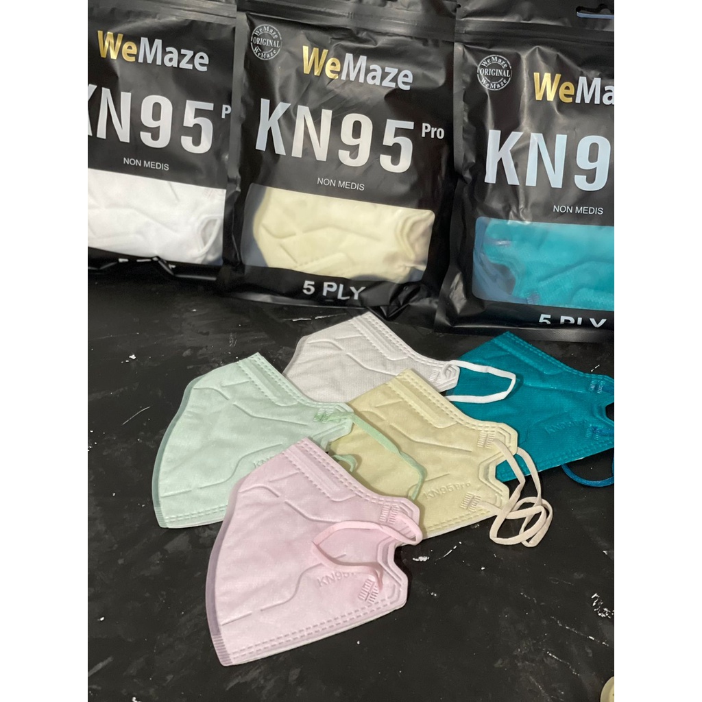 Masker KN95 Pro isi 10pcs Model Korea Aer Pro Wemask WeMaze 5ply