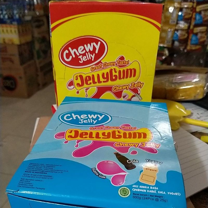 

Jelly gum / harga per pack isi 24 pcs