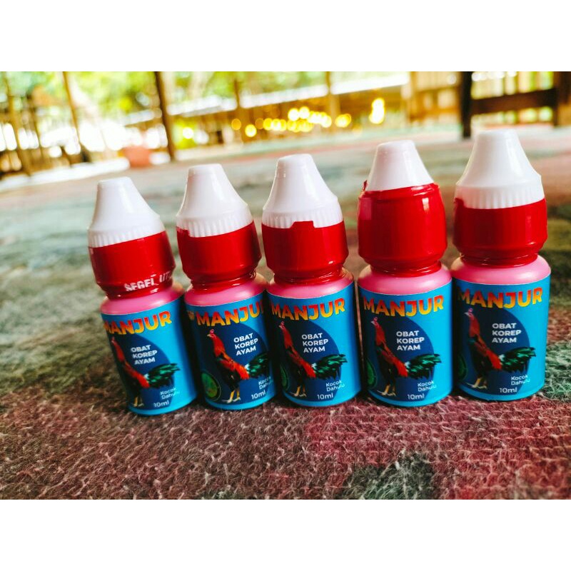 (PAKET HEMAT ) 5 botol Obat Kurap Korep Ayam MANJUR Ampuh Mengobati Korep Obat Korep Ayam Laga Teram