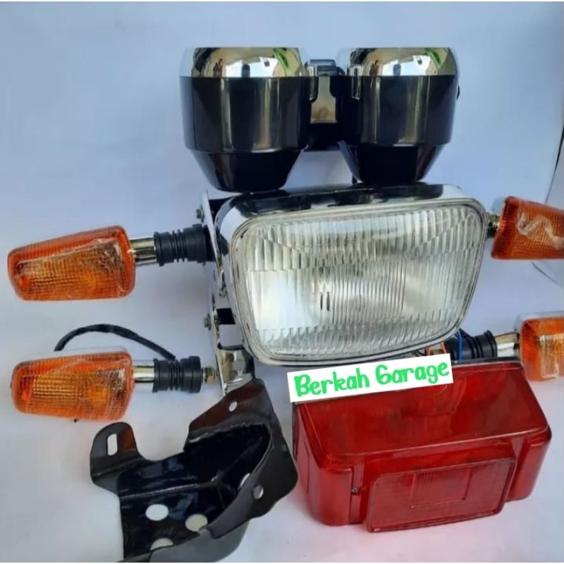 Paket Lampu Depan Belakang Rx-King Rx-King New 2002-2005 Plus Breket Lampu Plus Spidometer Plus Sen Depan Belakang