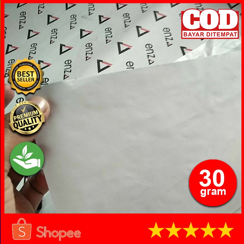 

KERTAS LAYANGAN ENZA WARNA PUTIH 30 GRAM ISI 30 LEMBAR / KERTAS UNTUK LAYANGAN BESAR /