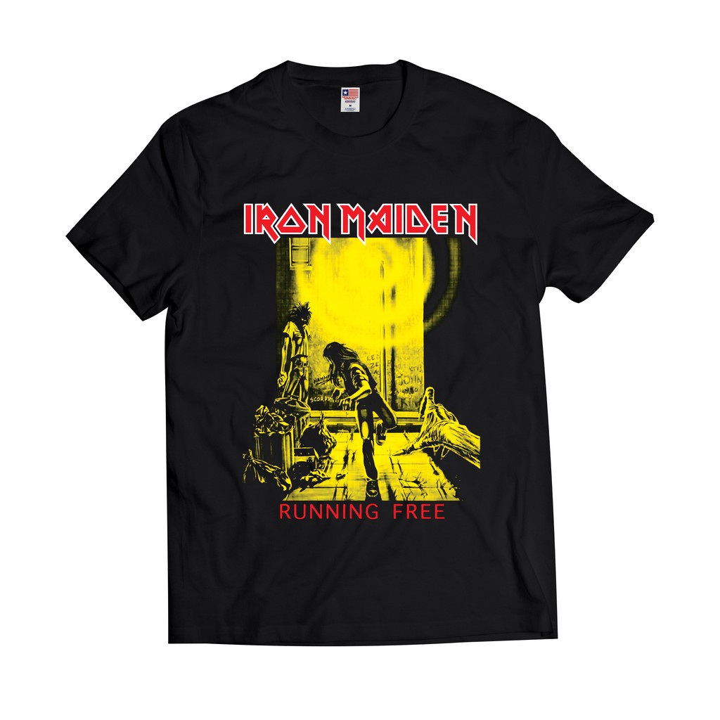 KAOS BAND - IRON MAIDEN RUNNING FREE | KAOS VINTAGE | KAOS BOOTLEG | PREMIUM VINTAGE T-SHIRT
