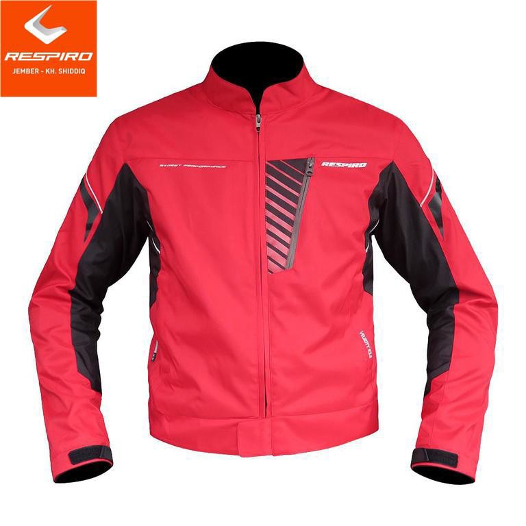 JAKET MOTOR PRIA RESPIRO VELOCITY R3 RED/BLACK SIZE XL