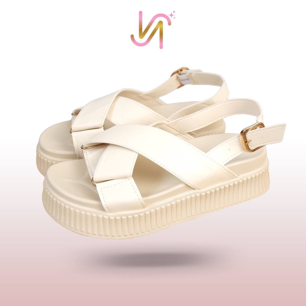 Nadilastuff Oriental Platform Sandal Hak 5 cm Wanita Premium