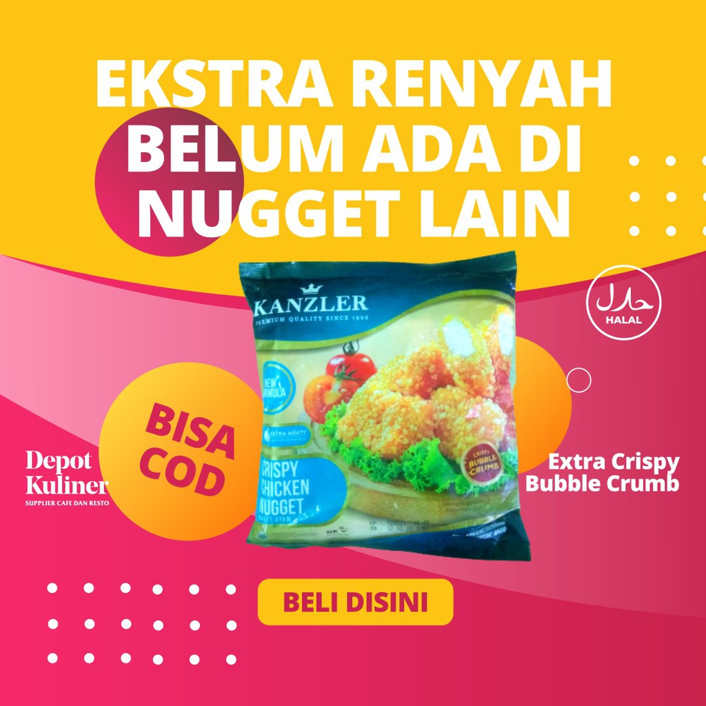 Depot Mart KANZLER CRISPY CHICKEN NUGGET 450GR / Renyah / Gurih /Enak