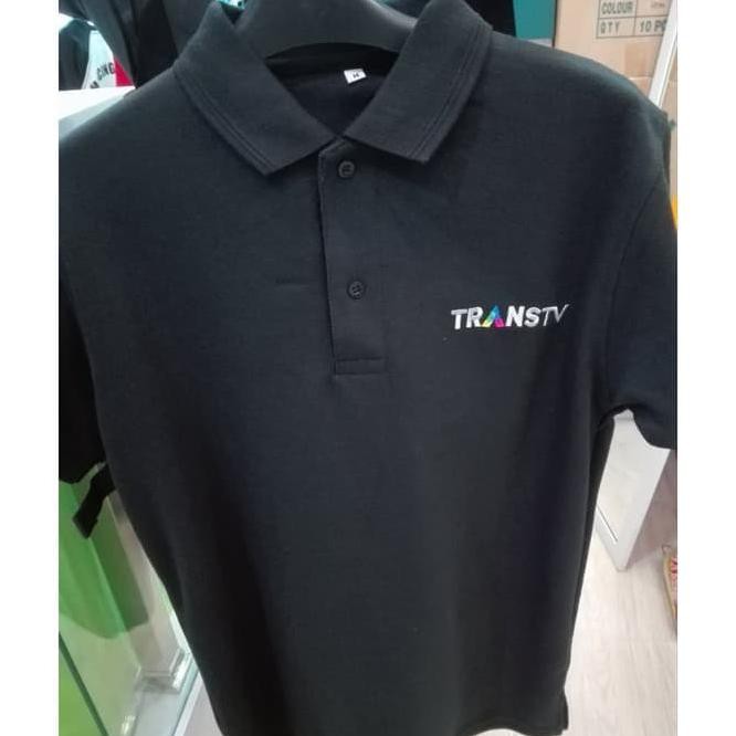 Kaos Polo Shirt Baju Kerah Distro Transtv Trans Tv Polos Custom Obral