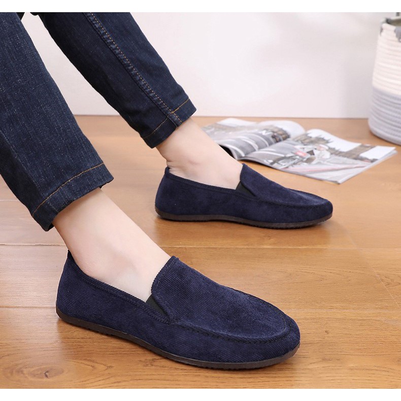 1001 IMPORT SEPATU SLIP ON PRIA SPORT ADELIO FREE BOX DAN KAOS KAKI !!! - 4 WARNA