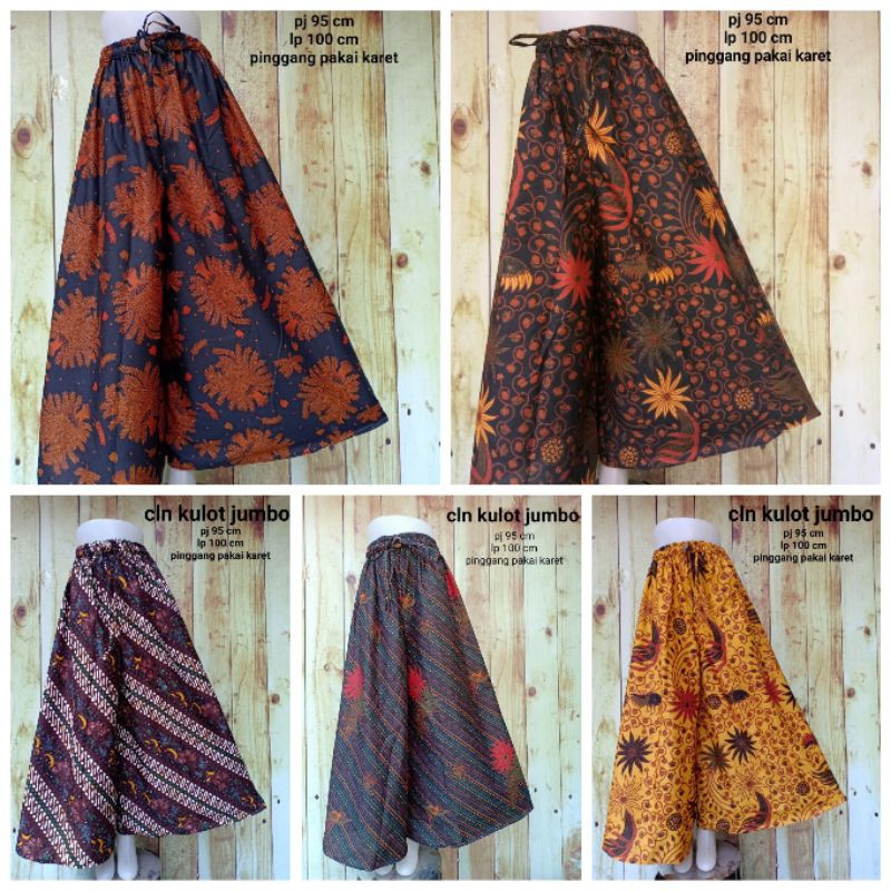 CELANA BATIK KULOT WANITA BAHAN UNGGUL JAYA TDK LUNTUR ALL SIZE - JUMBO M L XL XXL KATUN HALUS PKKNJ