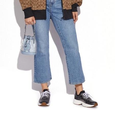 Terlaris.. 8322 coach Mini DEmpsey Bucket Bag Women Crossbody Sling Handbag