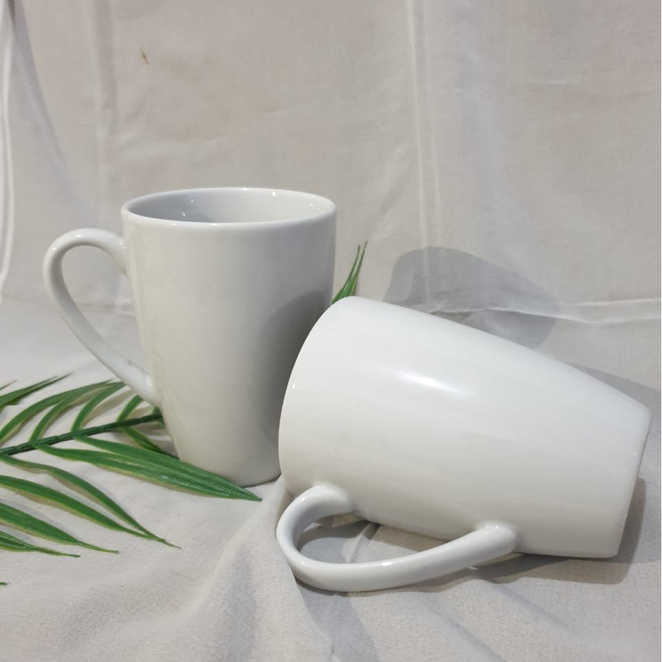 Gelas Mug KOPIN White (  GELAS PORCELAIN / KERAMIK MURAH TEBAL )