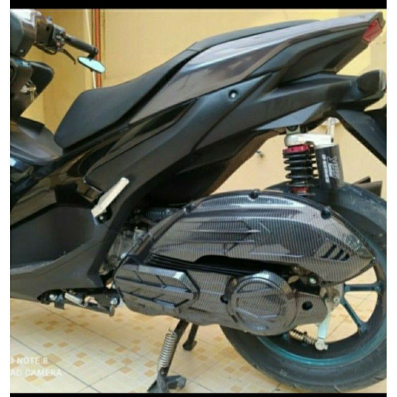 paket cover CVT carbon DAN cover filter carbon yamaha AEROX 155 2021 connected