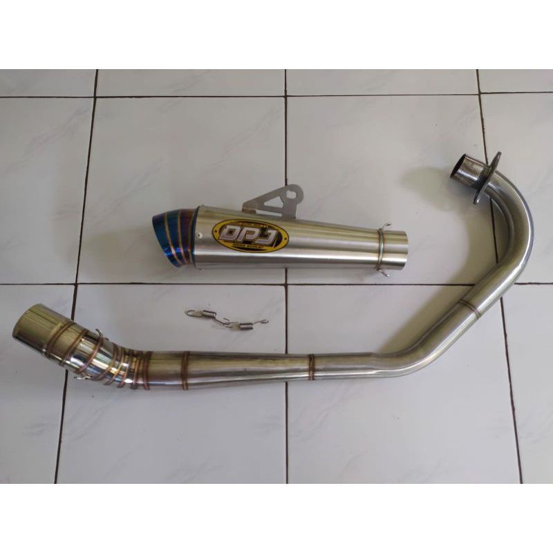 knalpot DPJ ujung corong bluemon leher paten Megapro Primus Tiger cb gl ngkeerrr ngkeerrr