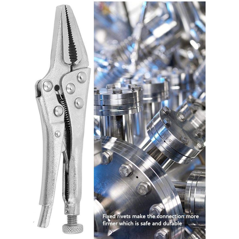 G8A laoa tang multifungsi pliers manual pressure mouth c type 5 inch - l100 - silver Or-i