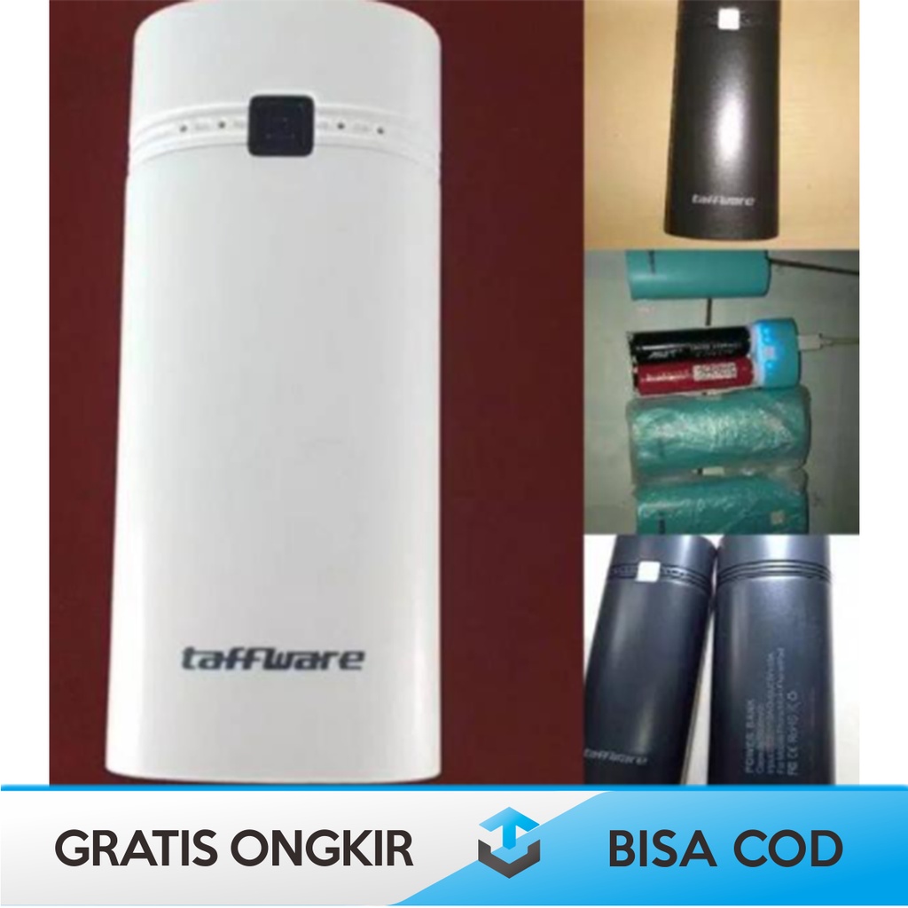 CASING POWERBANK DIY TAFFWARE UNTUK 2 PCS BATERAI 18650 FLAT TOP ORI