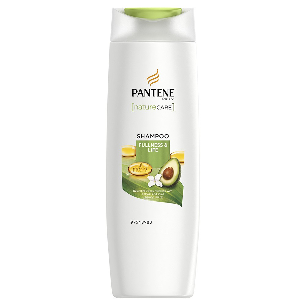 Pantene Shampoo Nature Care Fullness &amp; Life Rambut Sehat Anti Lepek