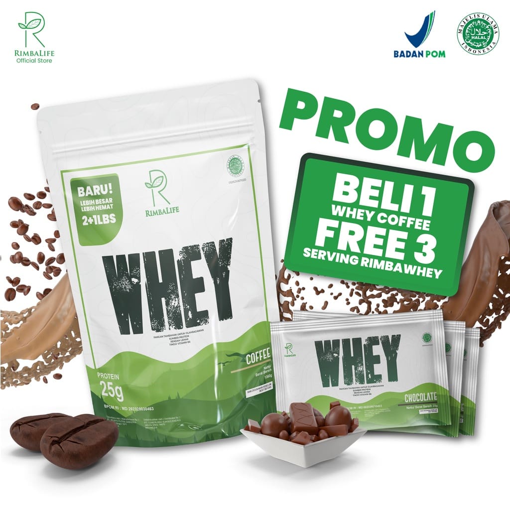 RIMBALIFE Rimba Whey 3lbs 3lb Free 3 Sachet Rimba Whey PROMO