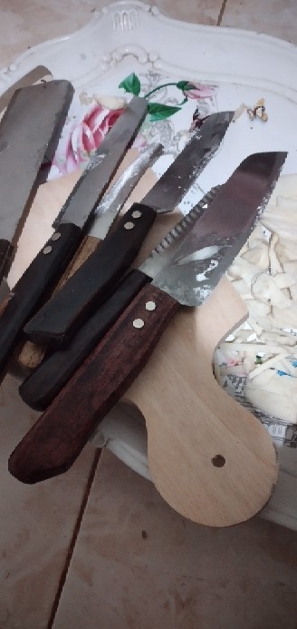 Pisau Set 6 + 1 Pisau Dapur Tajam Free Talenan