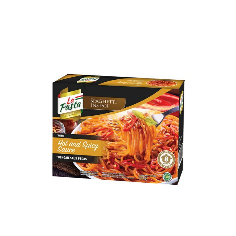 

La Pasta Royale Spaghetti Instan Hot and Spicy Sauce 90 gr