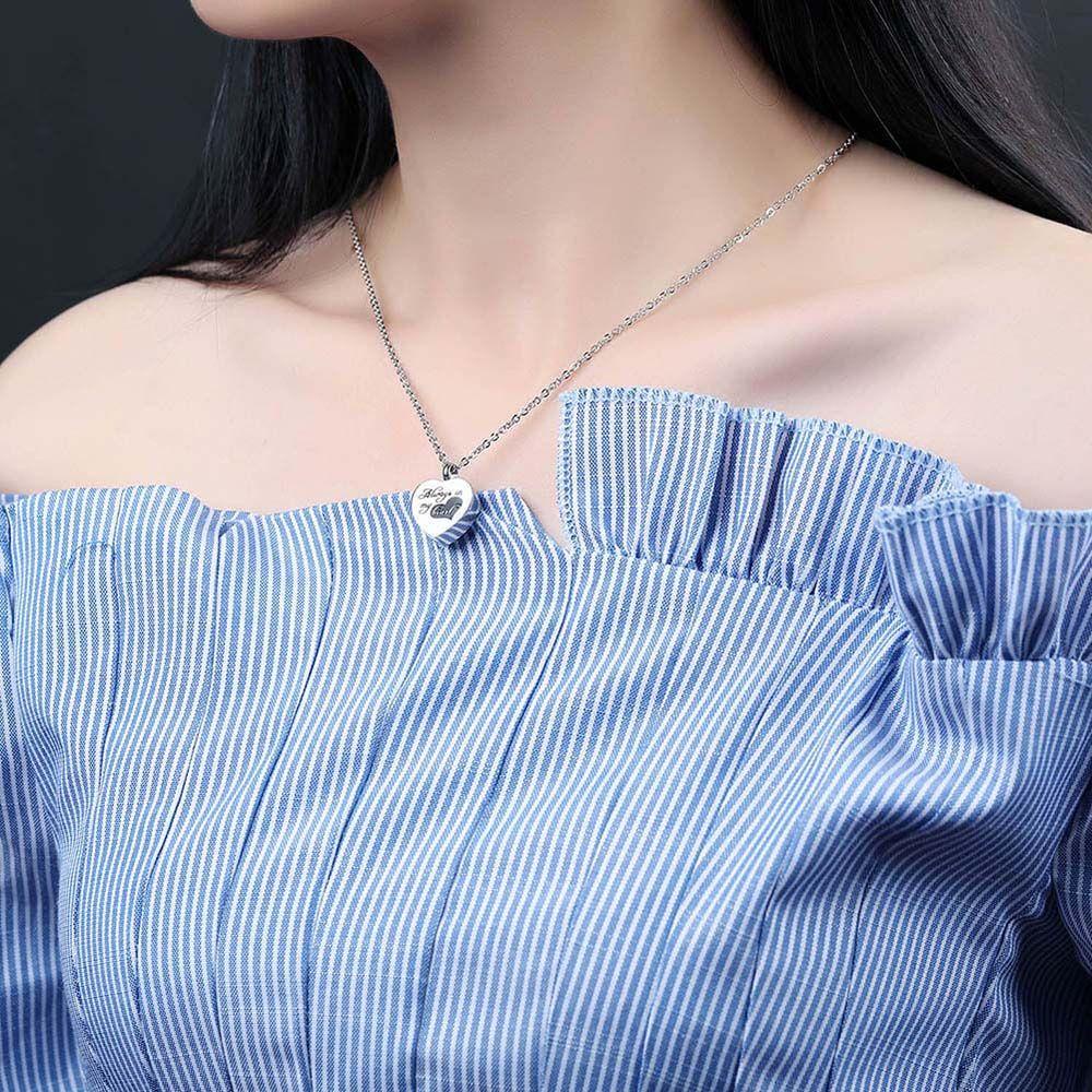 Nickolas1 Kalung Guci 1pcs Hadiah Untuk Wanita Pria Vintage Untuk Abu Kremasi Bentuk Hati Kenang Kenangan Choker Memorial Ashes Aksesoris