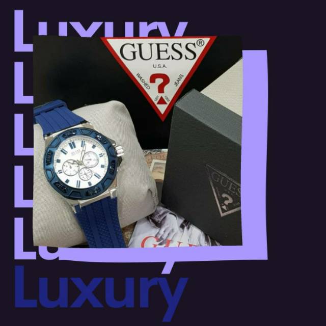 [ ORIGINAL ] Jam Tangan Fashion Branded Pria/Wanita Guess W0674G4