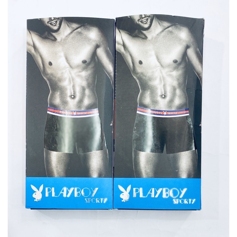 CD | Celana Dalam Boxer Pria PLAYBOY BXR 03-002 Bahan Katun Lembut