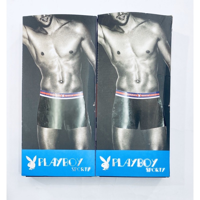 CD | Celana Dalam Boxer Pria PLAYBOY BXR 03-002 Bahan Katun Lembut