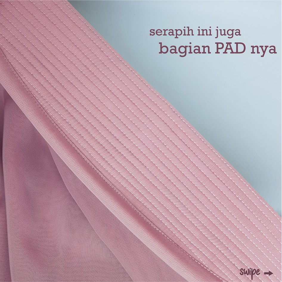 SALE Hijab Khimar livia alifa 2 layer oval / Jilbab 2 layer-2