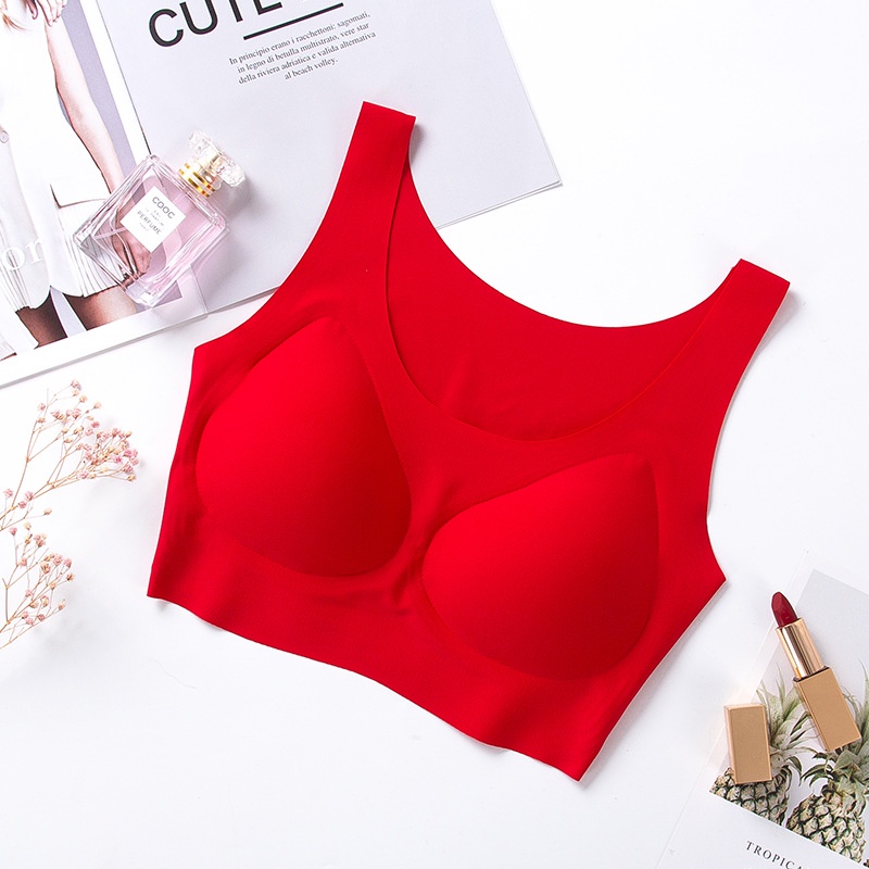 【New】FRS Home bra tidak ada cincin baja rompi bra mulus bra pakaian dalam wanita bra seksi berkumpul