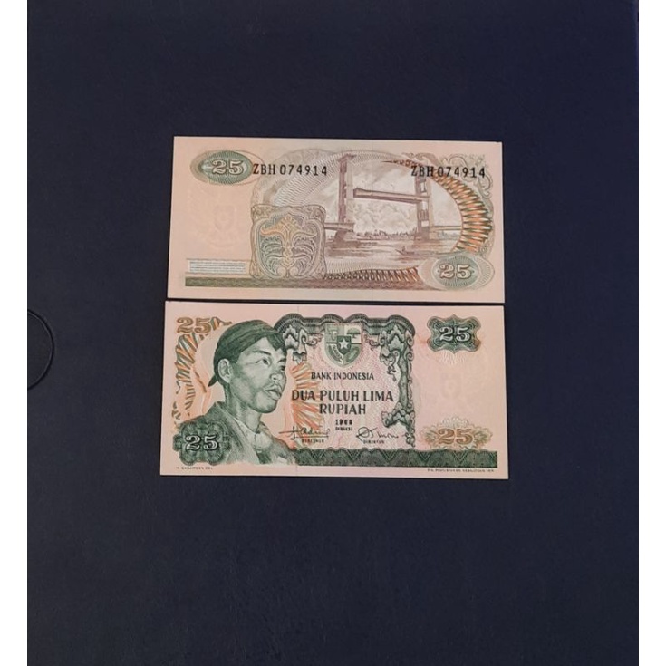 Uang kuno 25 Rupiah Sudirman Tahun 1968