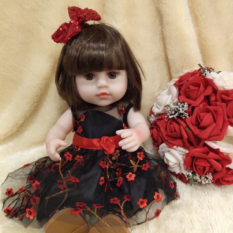 PROMO Free Akta Lahir Boneka Reborn Bayi Alive 38cm Minum Pipis Silikon Original