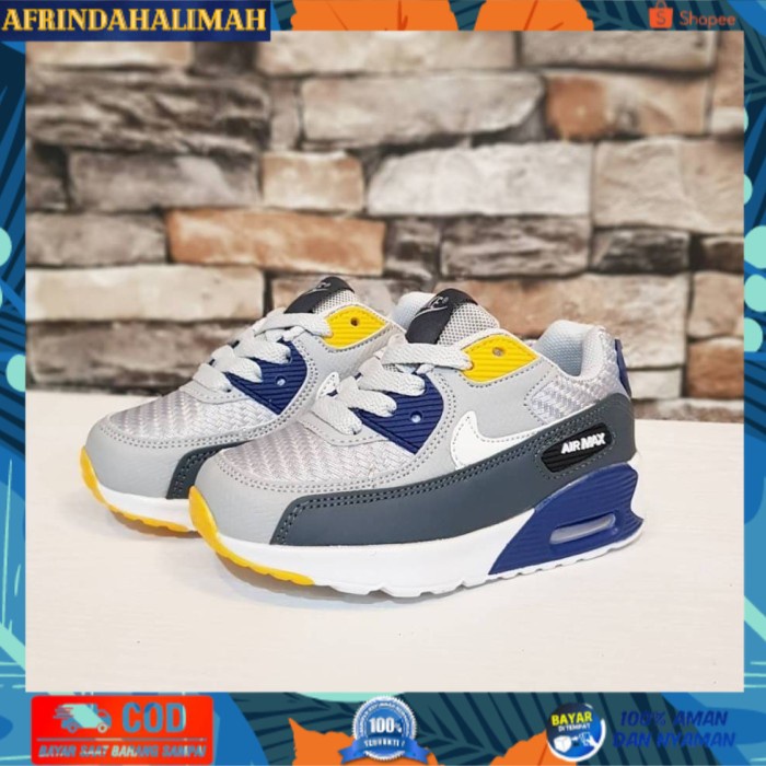 

{TERBARU} Sepatu Anak Nike Air Max Multicollor Import Grade Original Lengkap Box - 26