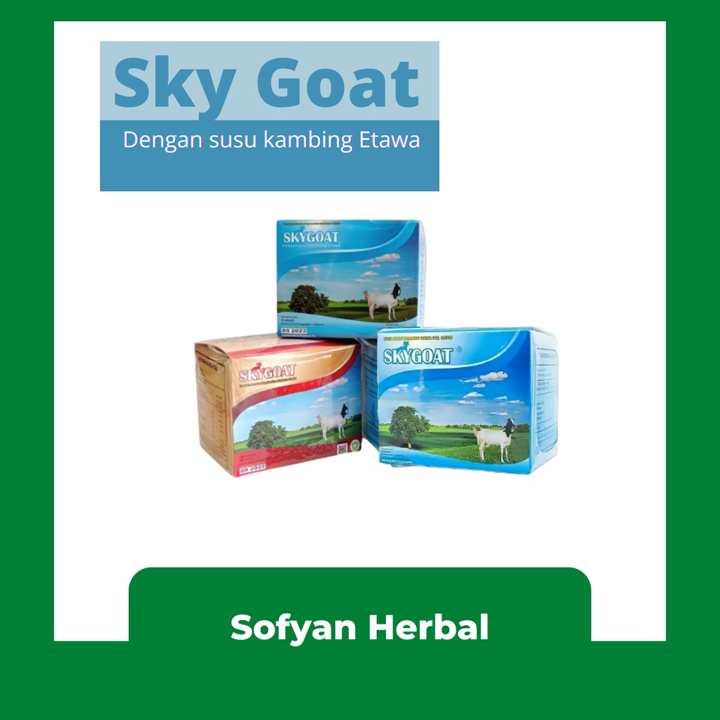 

Susu Kambing Etawa Bubuk Original SKYGOAT 1 Box isi 10 Sachet